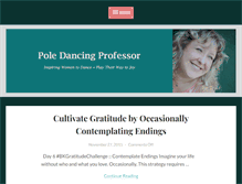 Tablet Screenshot of poledancingprofessor.com